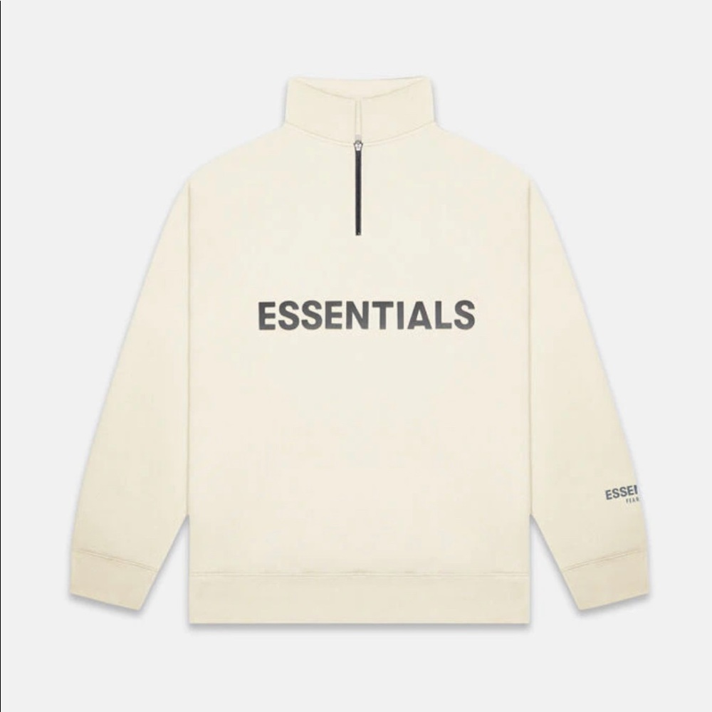 Fear of God Essentials Cream Half Zip